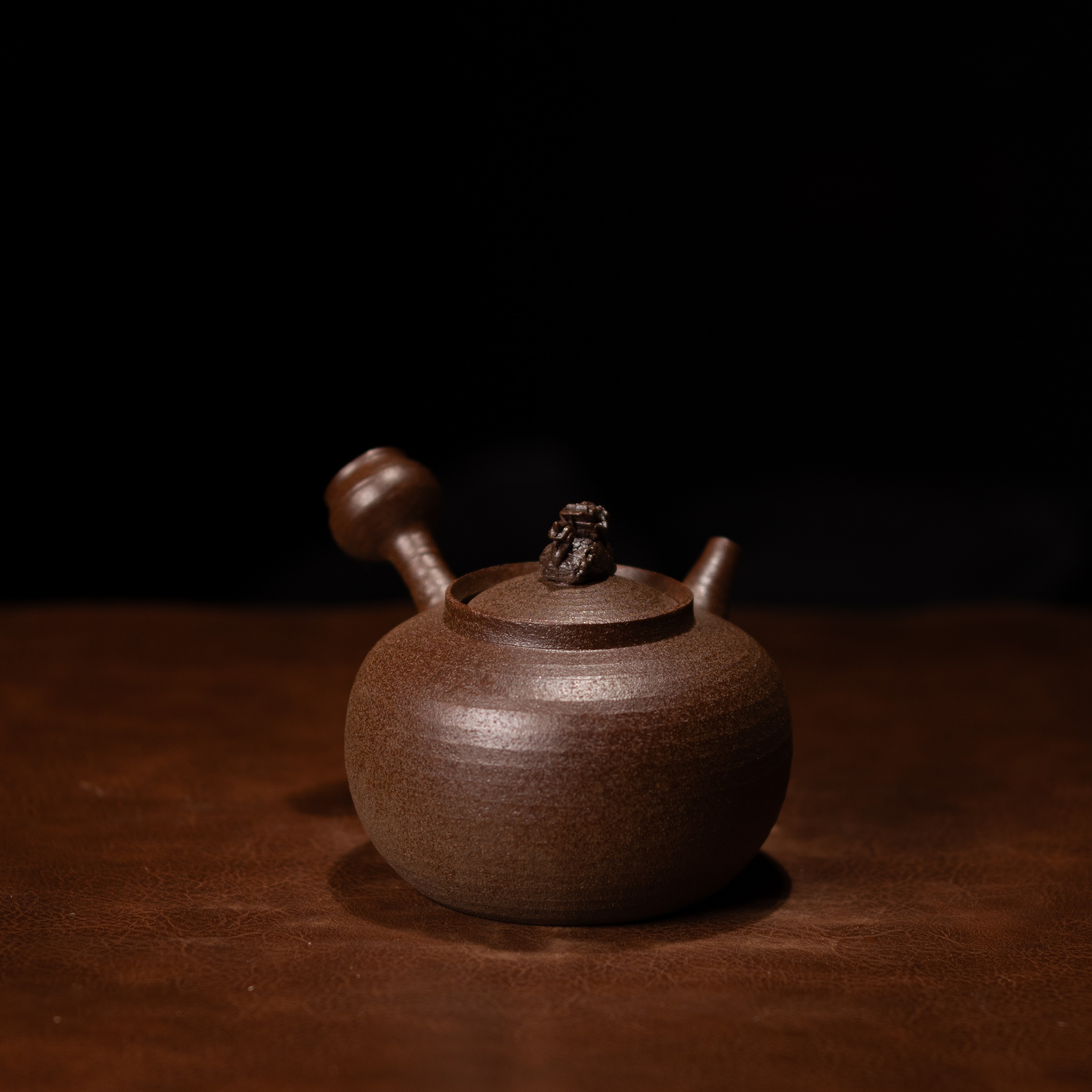 溪然集龙龟侧把壶煮水壶煮茶壶家用纯手工手工茶壶700CC