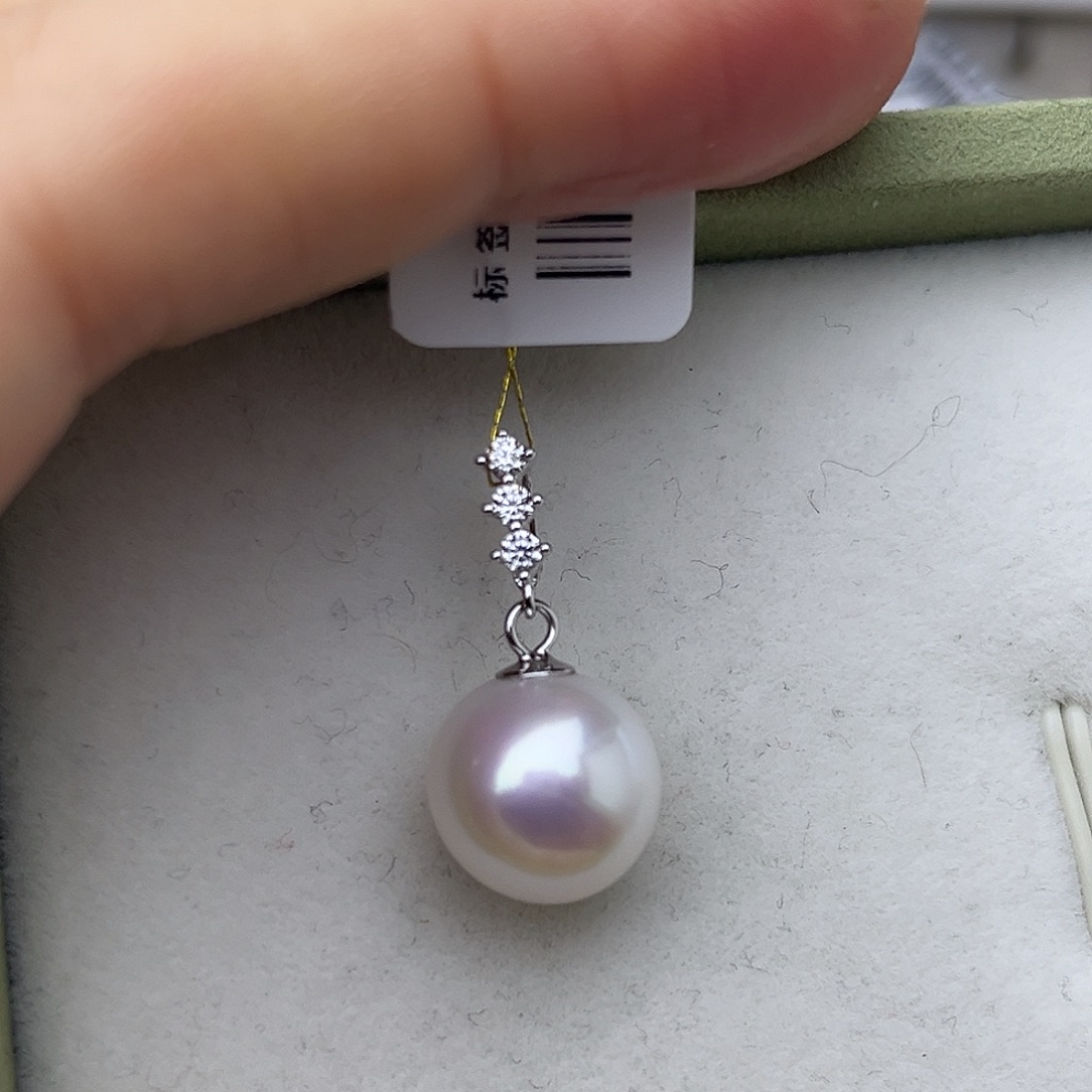 吊坠925银时尚百搭万能扣白色微瑕