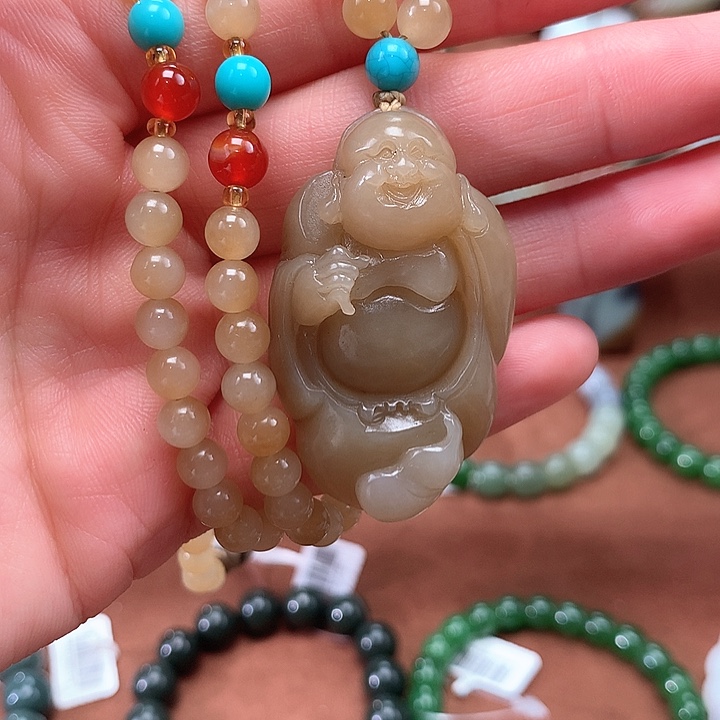 和田玉吊坠(不含链)未镶嵌