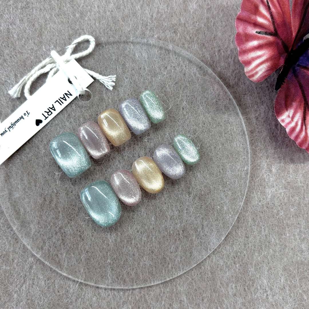 【夏日碎碎冰】NAILGO手工彩色夏日清透穿戴甲