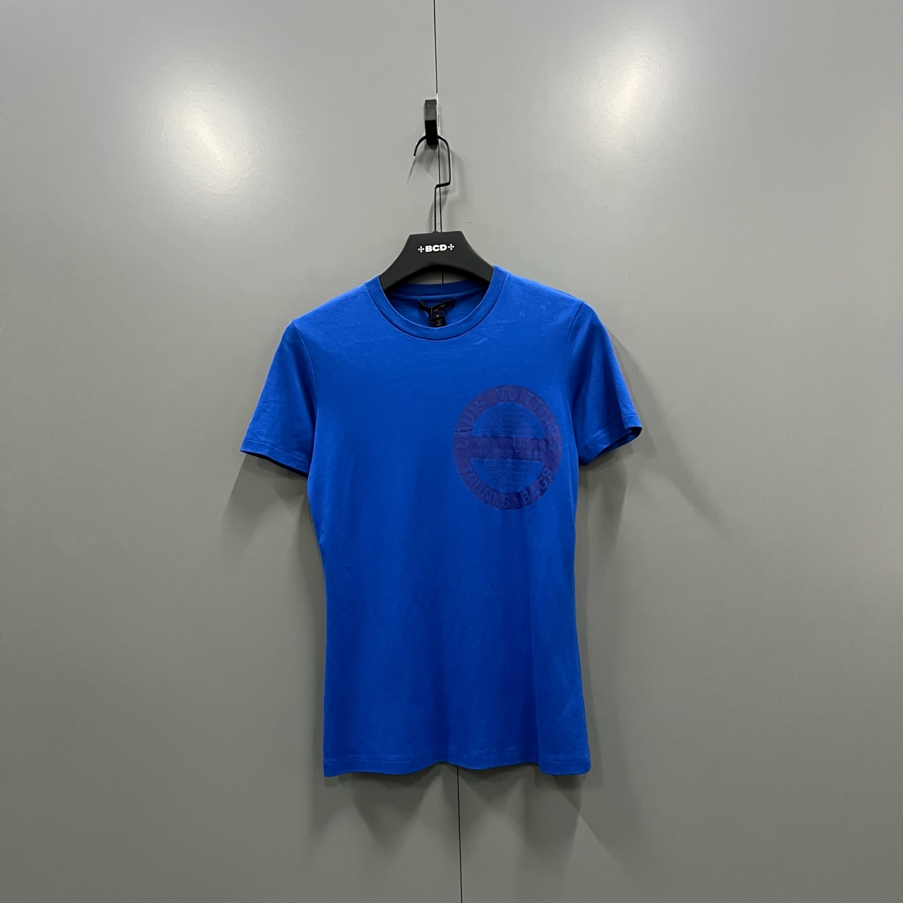 99新 LouisVuitton/路易威登 (ll)蓝色徽标印花短袖 M码 fg204263