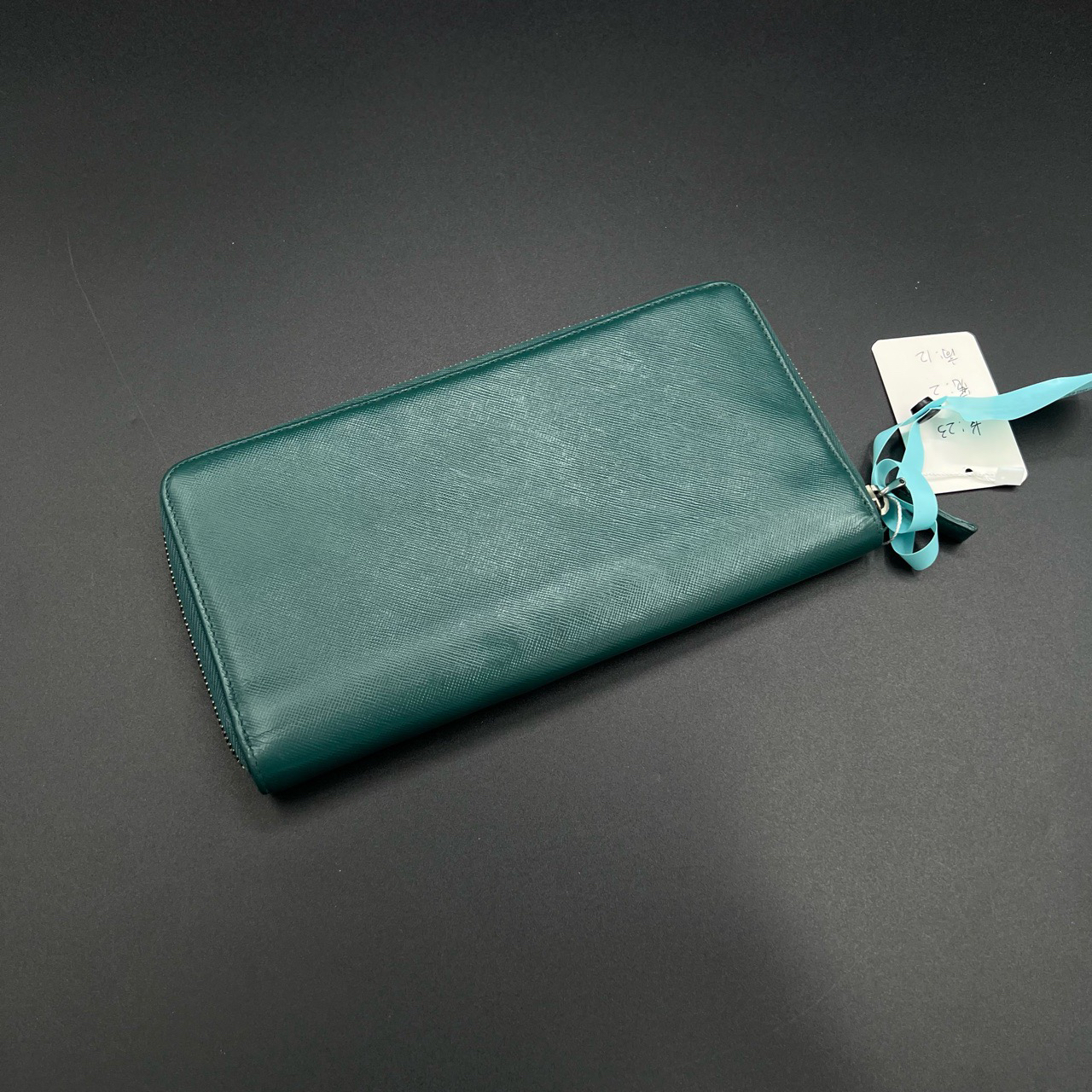 95新 Prada/普拉达 （jp）305 绿色钱包 均码