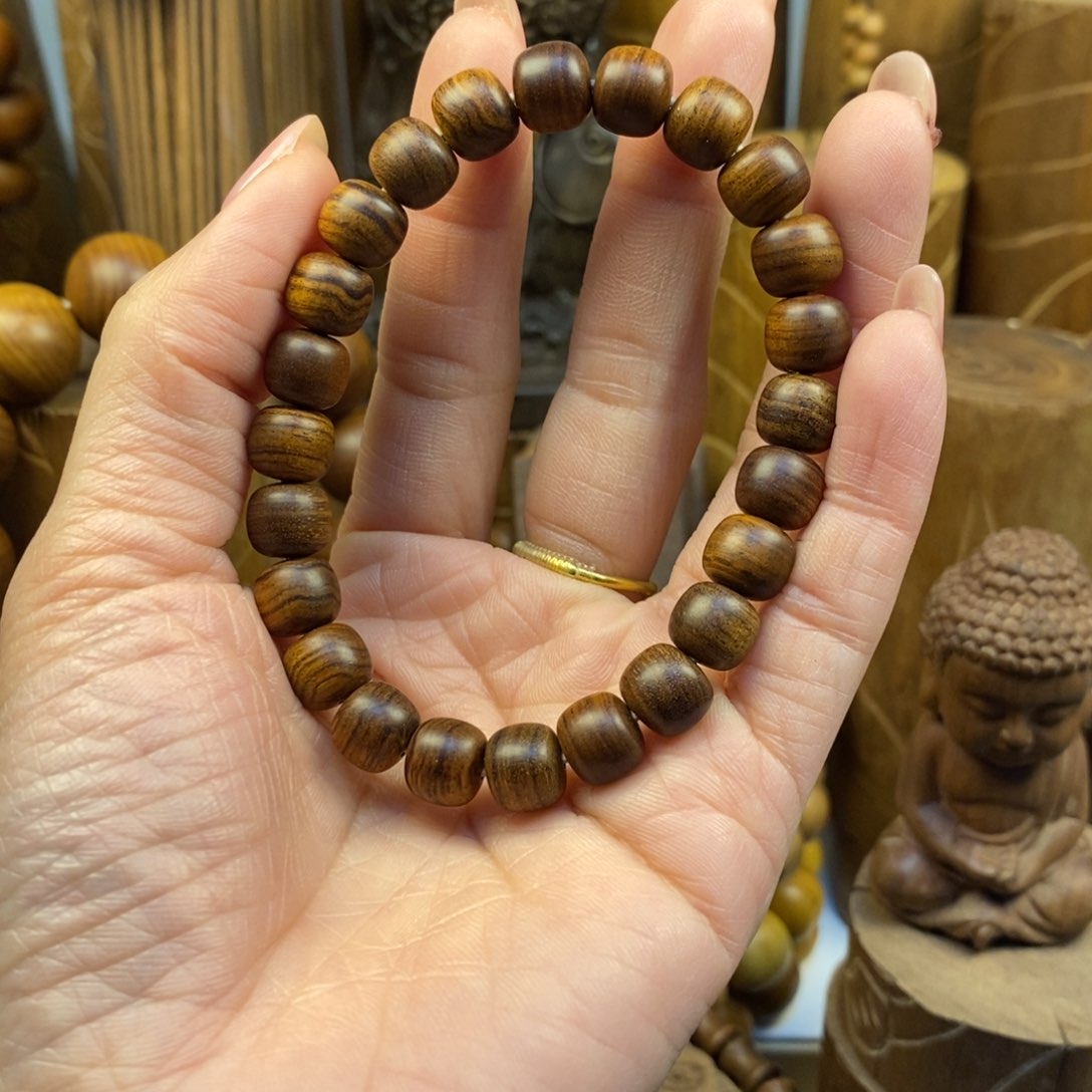 檀香木手串/手链A****老山檀香8.9焦糖香