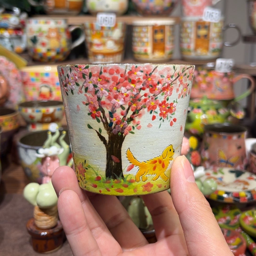 紫砂 景德镇陶瓷手绘杯