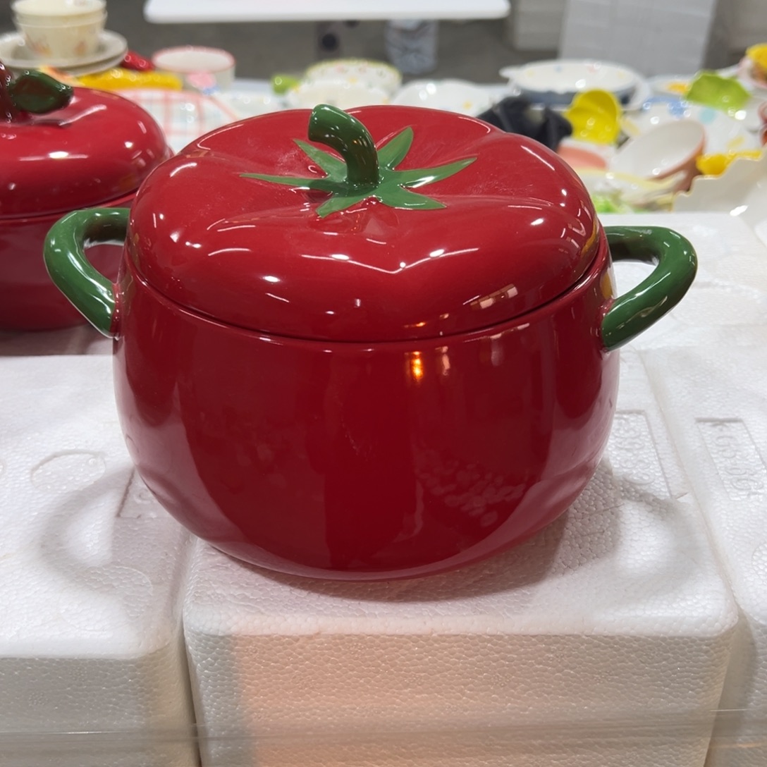 陶摆件高温陶瓷釉下彩微瑕……