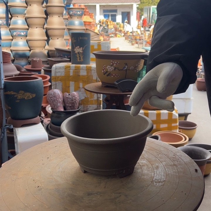 紫砂宜兴紫砂花盆花盆花盆