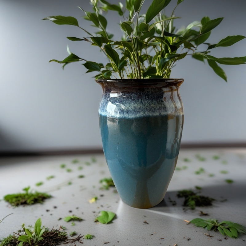 宜兴粗陶多肉花盆小老桩 高度20/口径13 一个