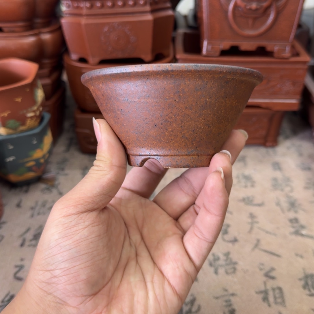 紫砂花盆宜兴紫砂正品9x4