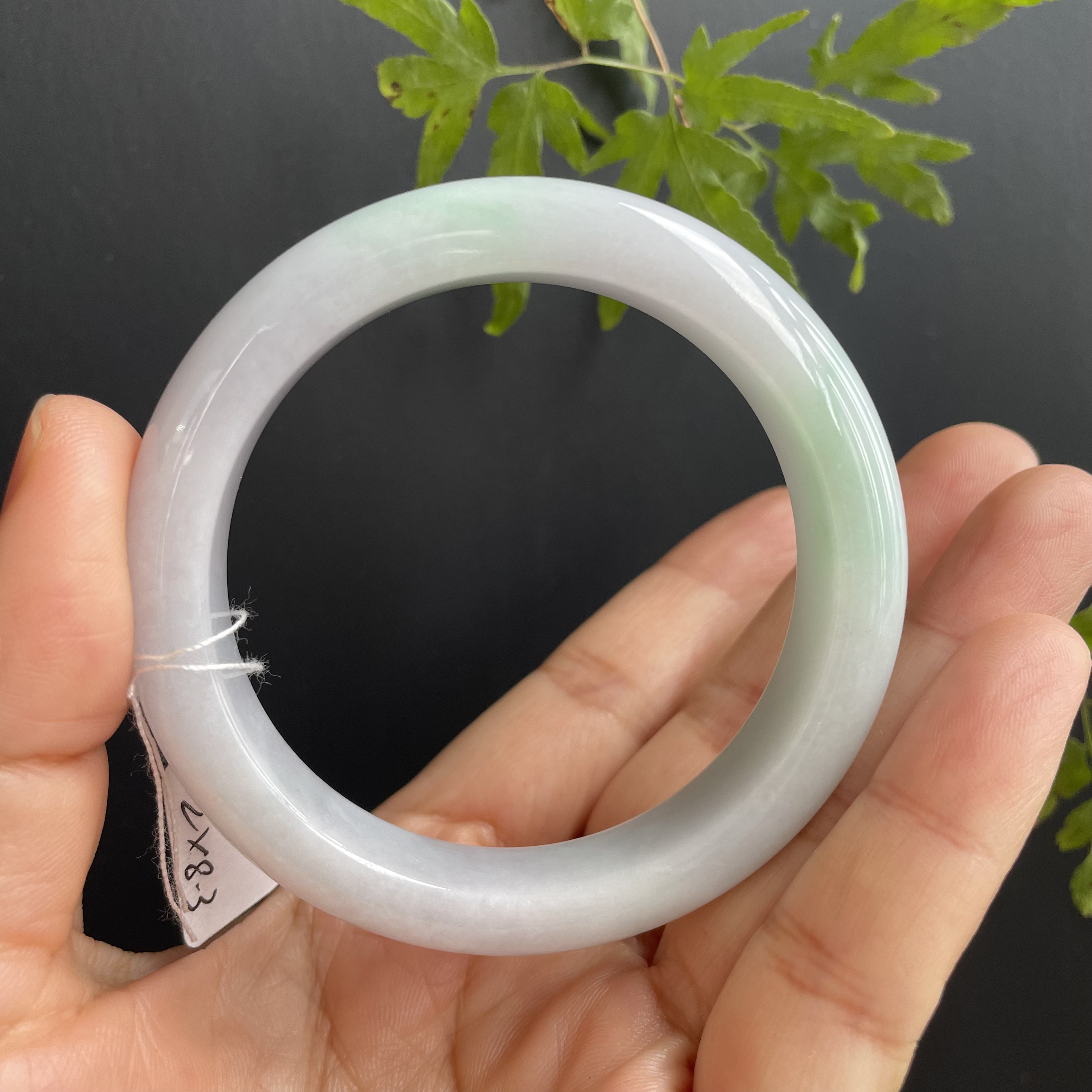 天然缅甸翡翠手镯正圈54.5细腻无颗粒感无晶体