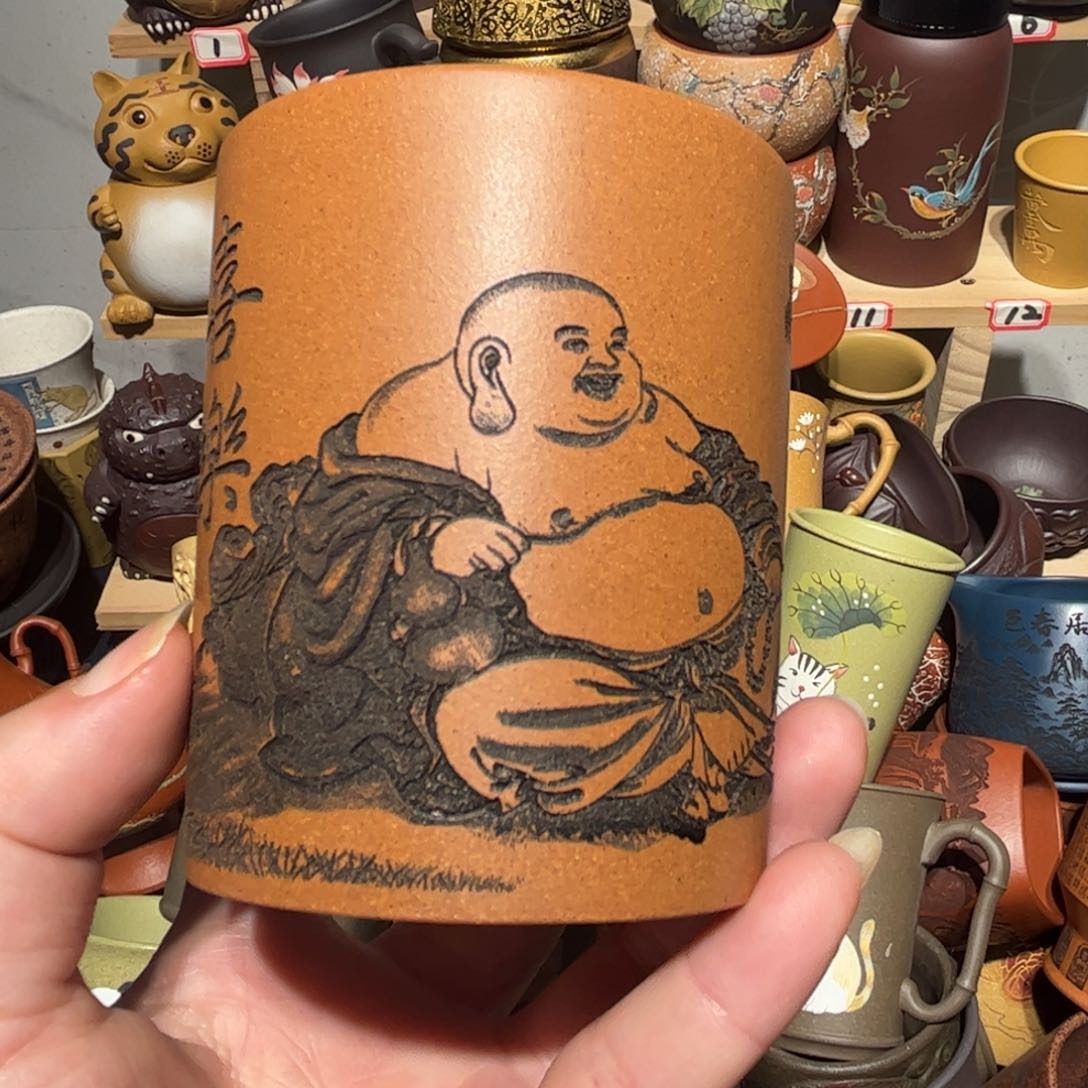 紫砂茶杯宜兴紫砂主人杯