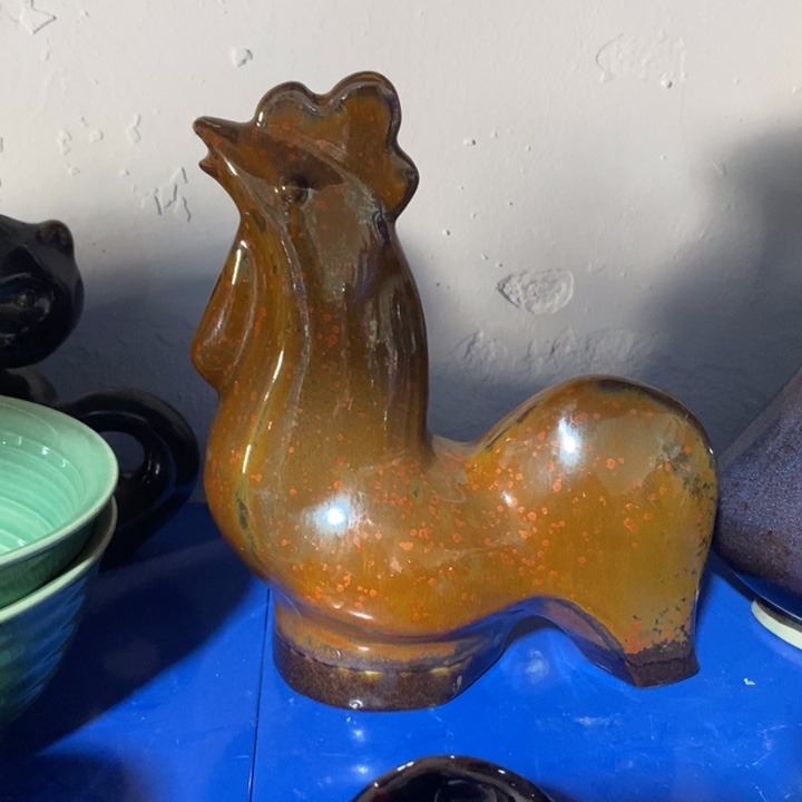 瓷片七厂窑变公鸡高度19.5厘米