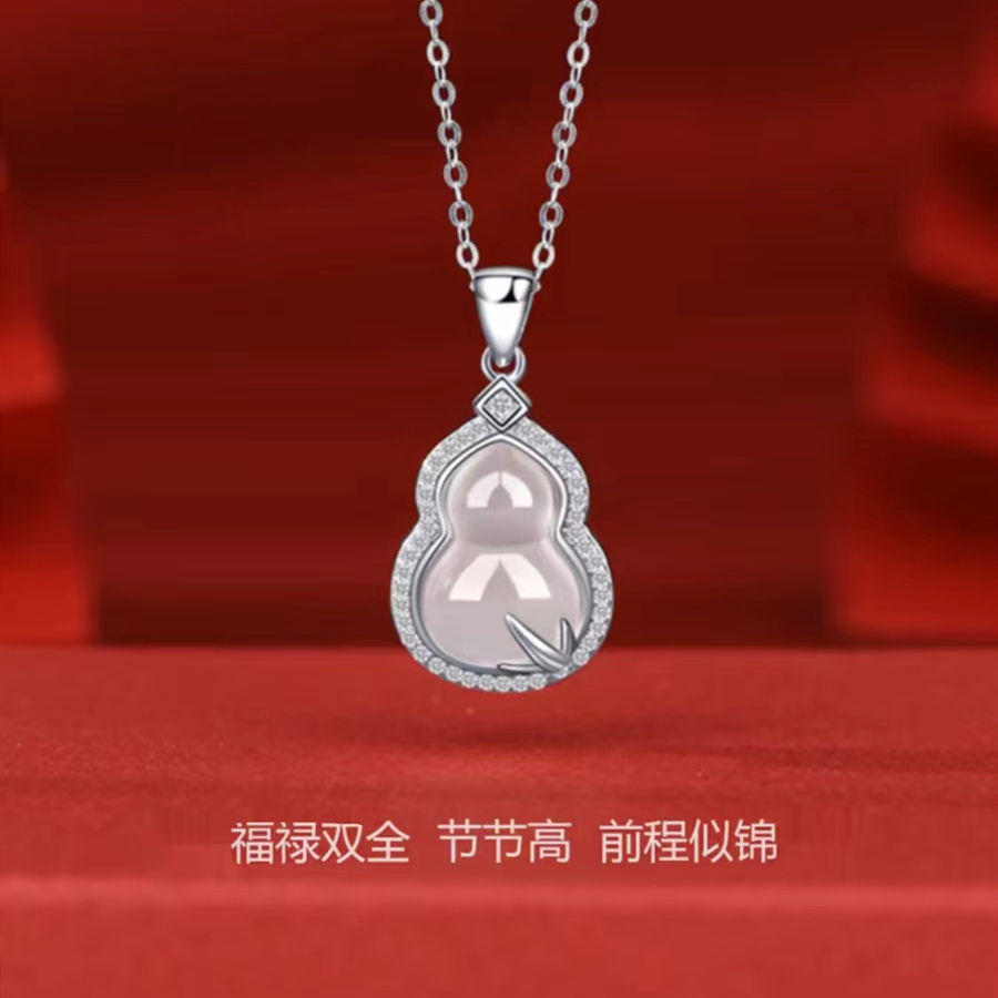 链子925银 925银 XL028葫芦节节高银色项链