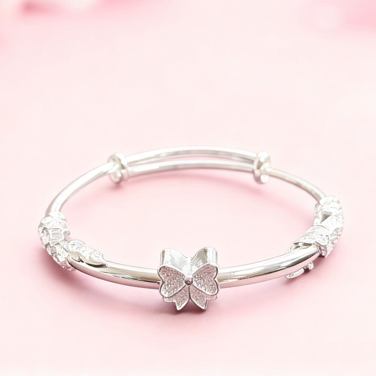 添纱蝶环精品手镯无礼盒—-4230