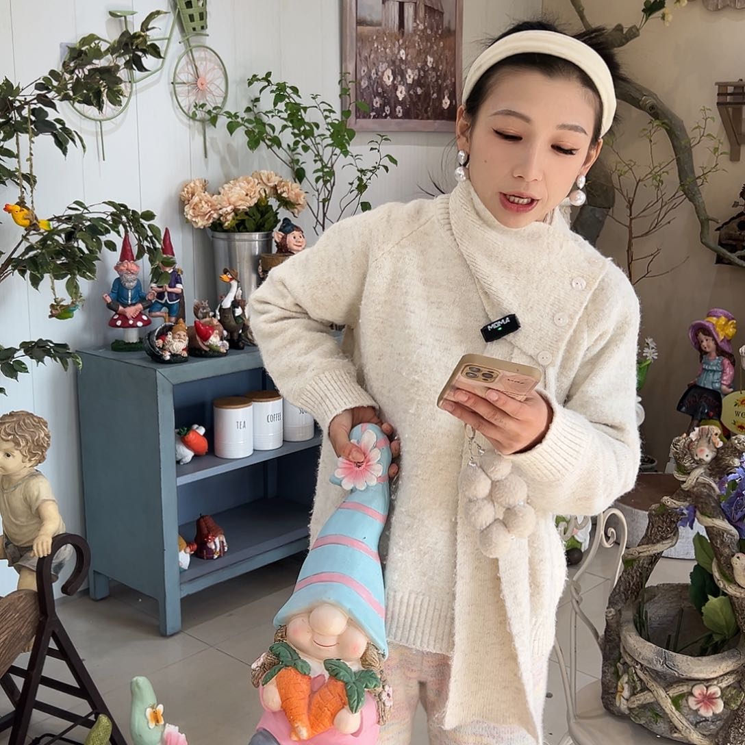 花园摆件红红火火