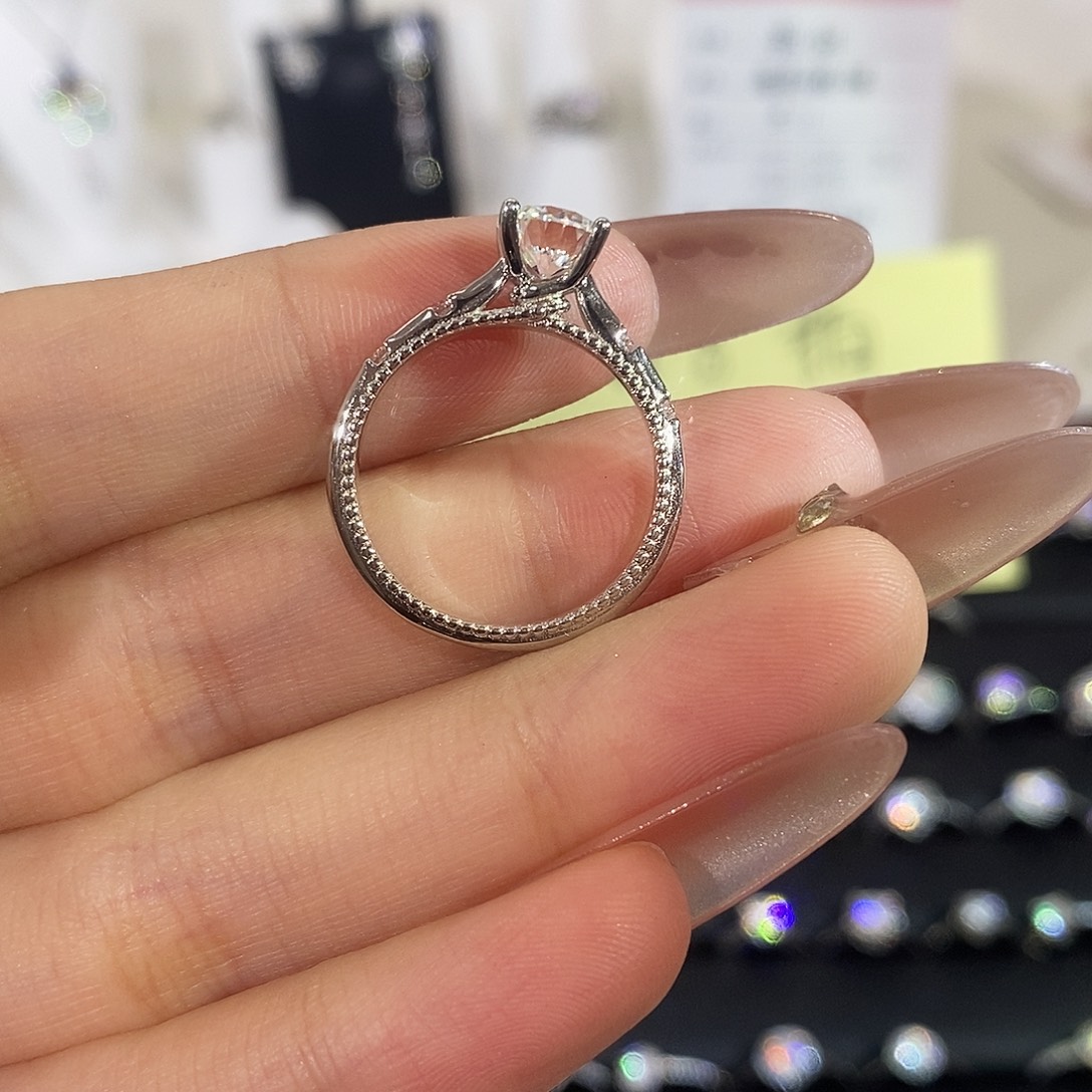 925银合成碳硅石海棠15