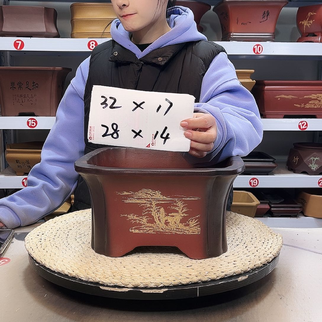 紫砂花盆紫砂花盆