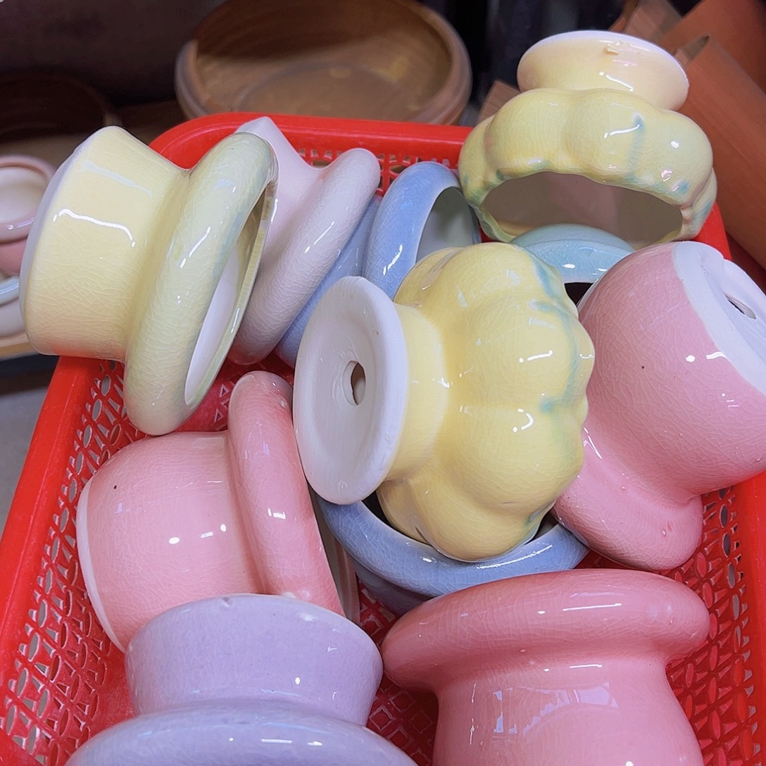 陶瓷花盆当场凑满12包邮随机瑕疵2个