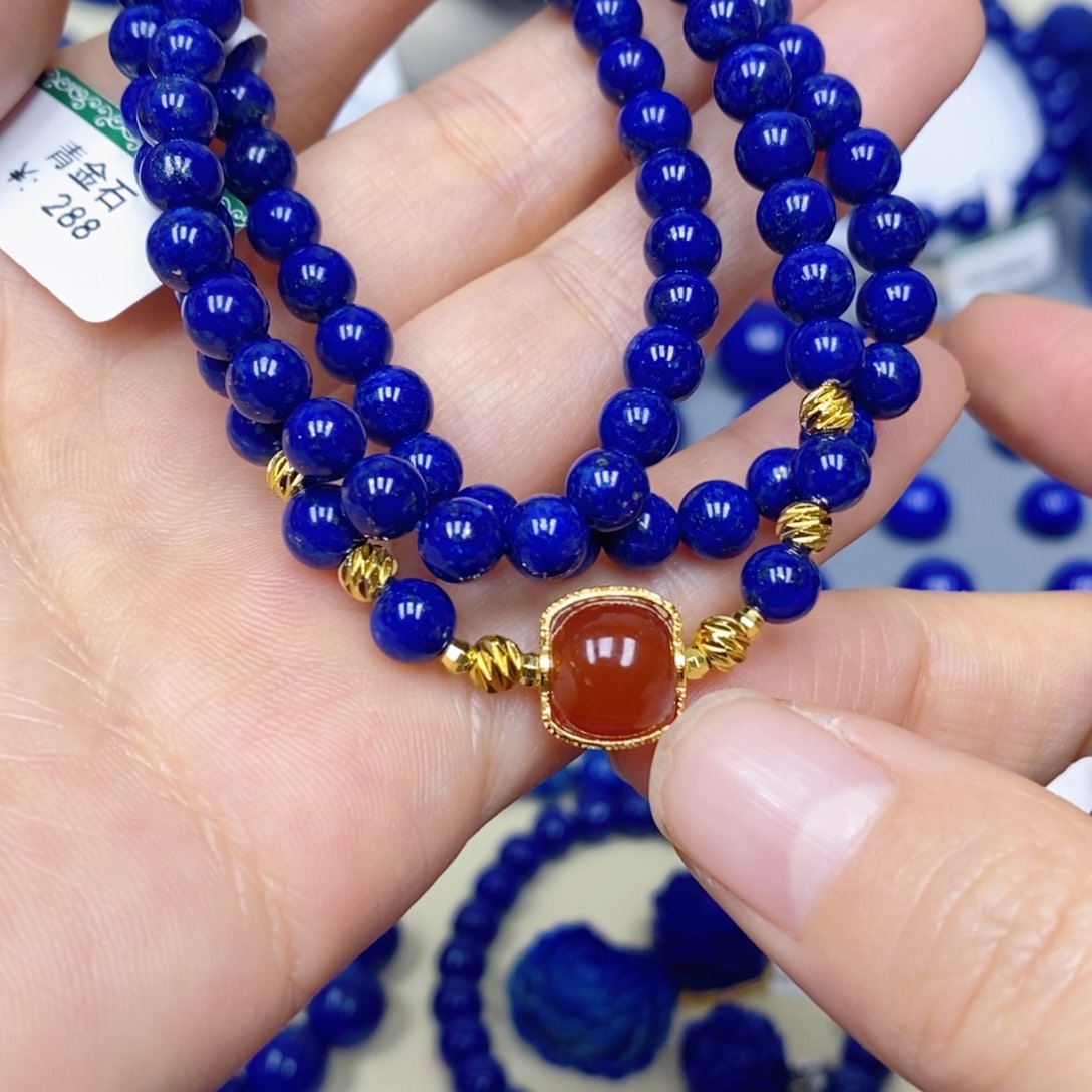 青金石未镶嵌手链