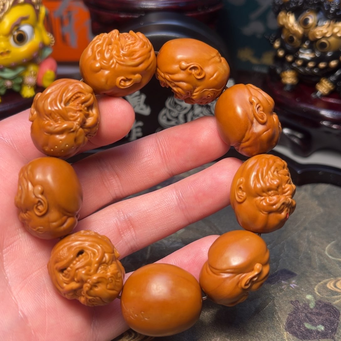 橄榄核手串/手链老*孩山鬼二代佛爷