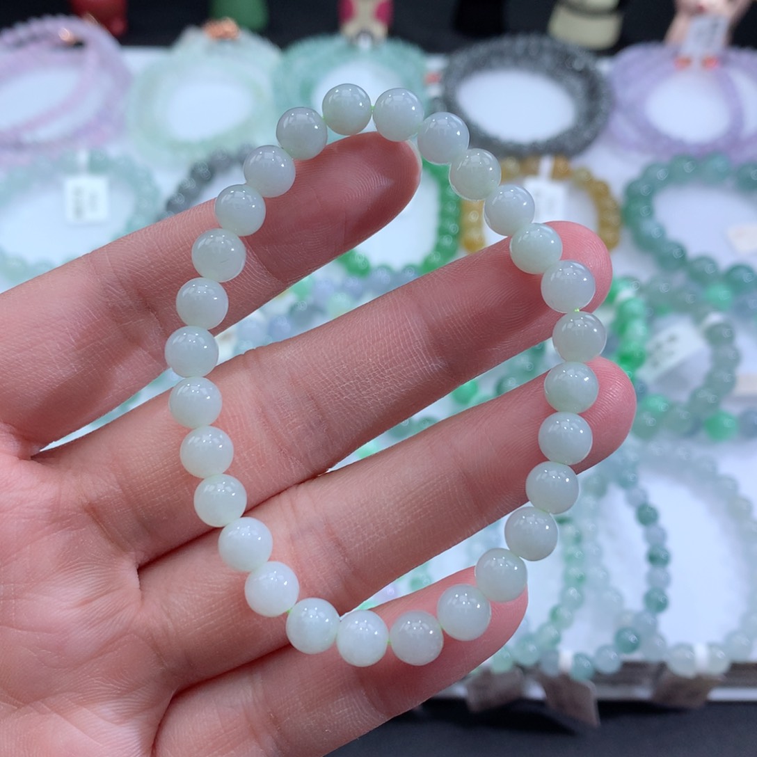 翡翠手链未镶嵌天然