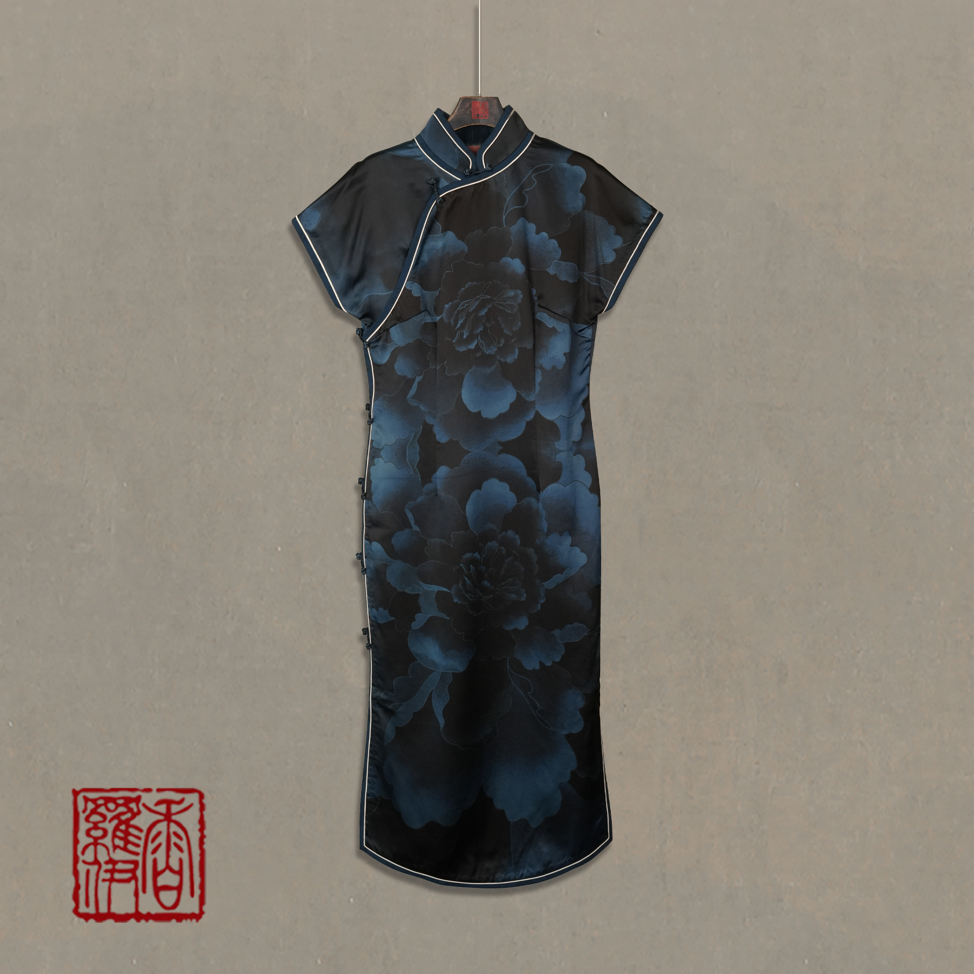 香罗伊【欧丹】传统复古提花旗袍