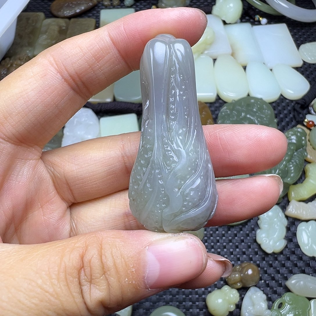 和田玉未镶嵌吊坠(不含链)