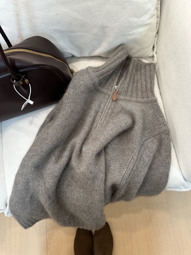 韩系羊毛衫高级灰
