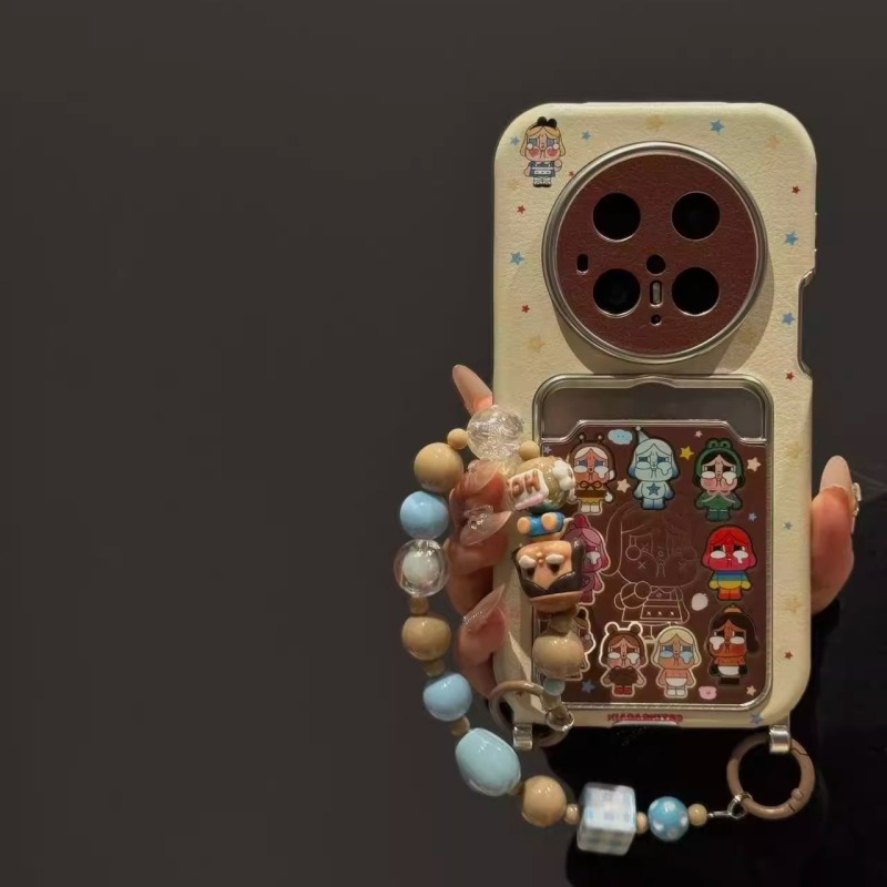 适用华为mate70pro手机壳新款mate60pro创意星星百变哭泣小女孩pu