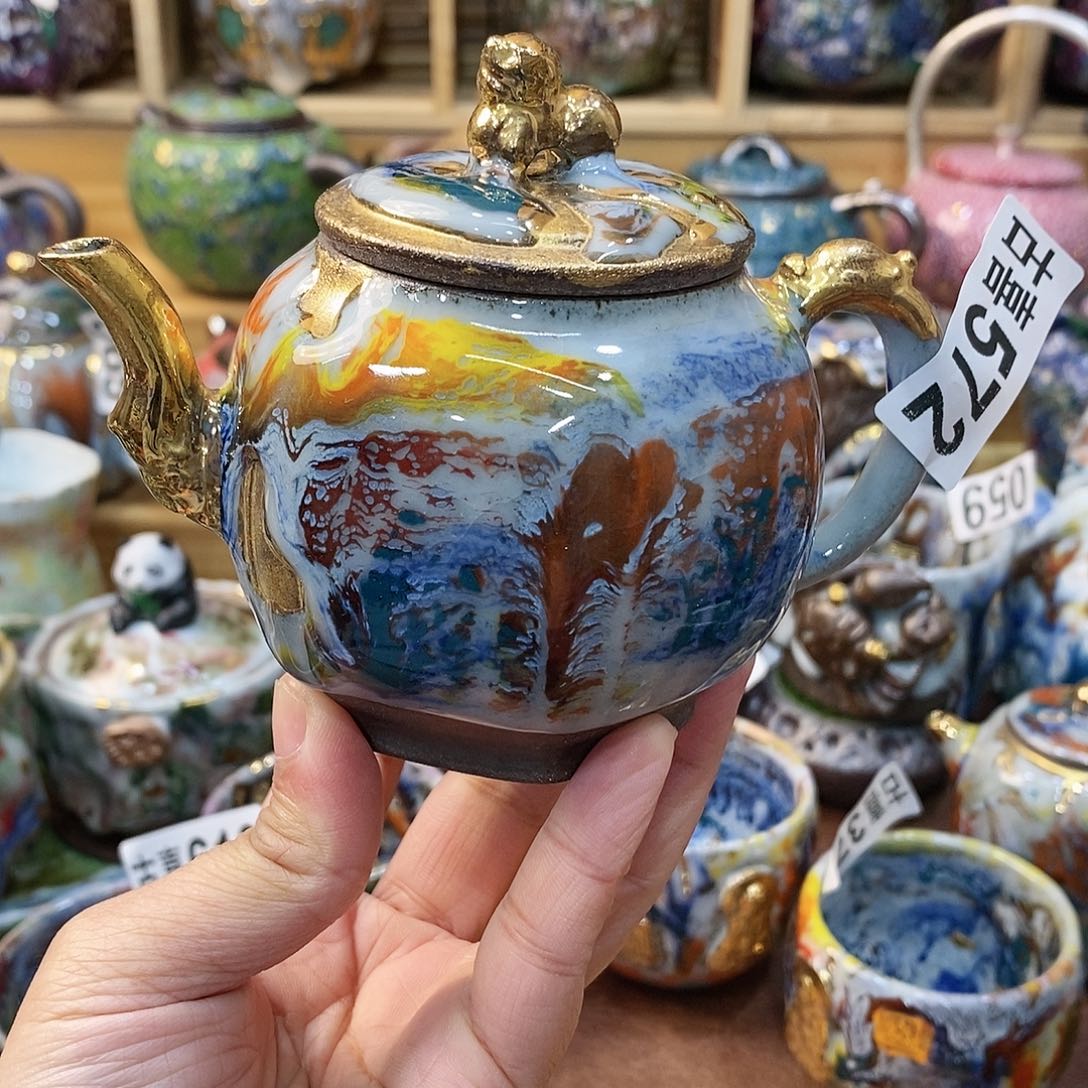 粗陶岩矿志野茶器