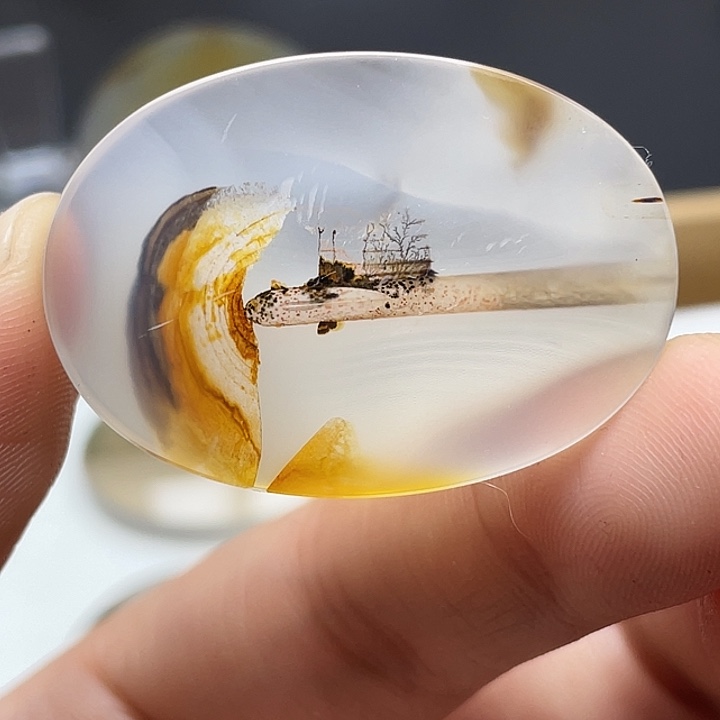 海***洋玛瑙/玉髓未镶嵌颈饰