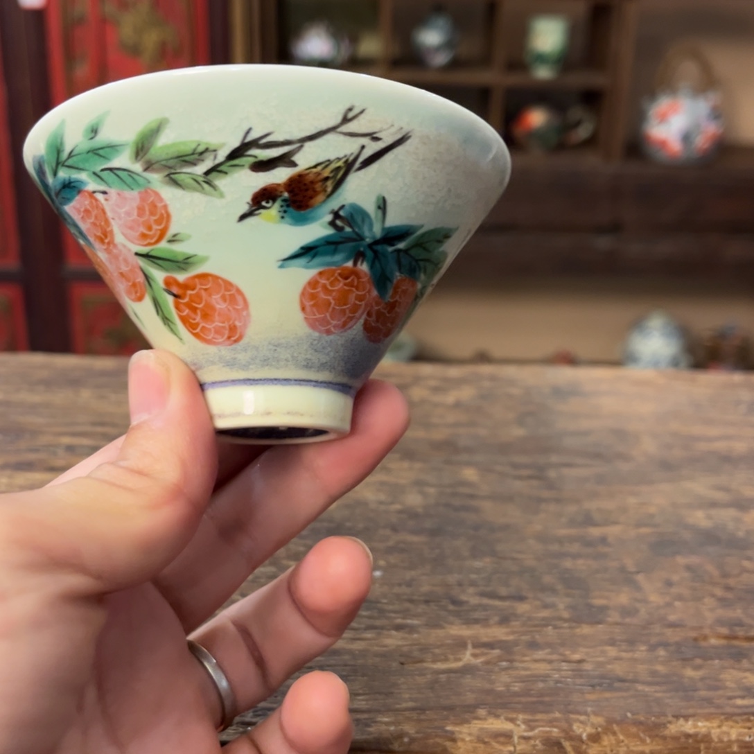 景德镇柴烧手工手绘陶瓷