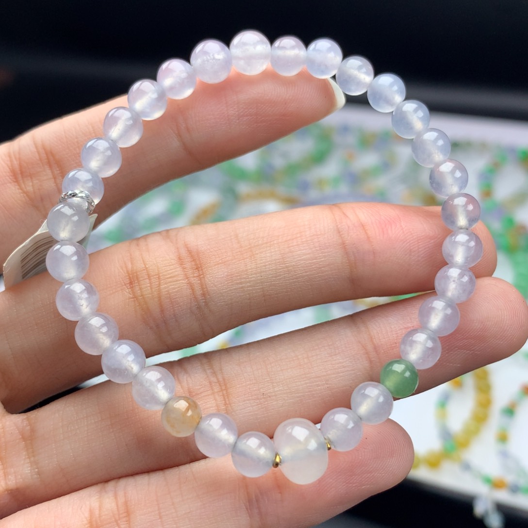 翡翠手链未镶嵌卡 