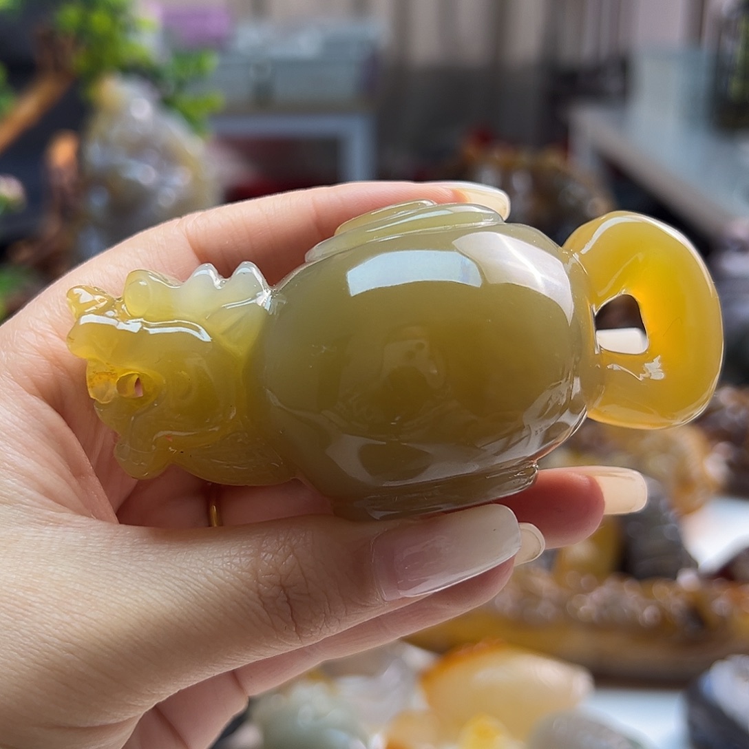 玛瑙/玉髓未镶嵌吊坠(不含链)