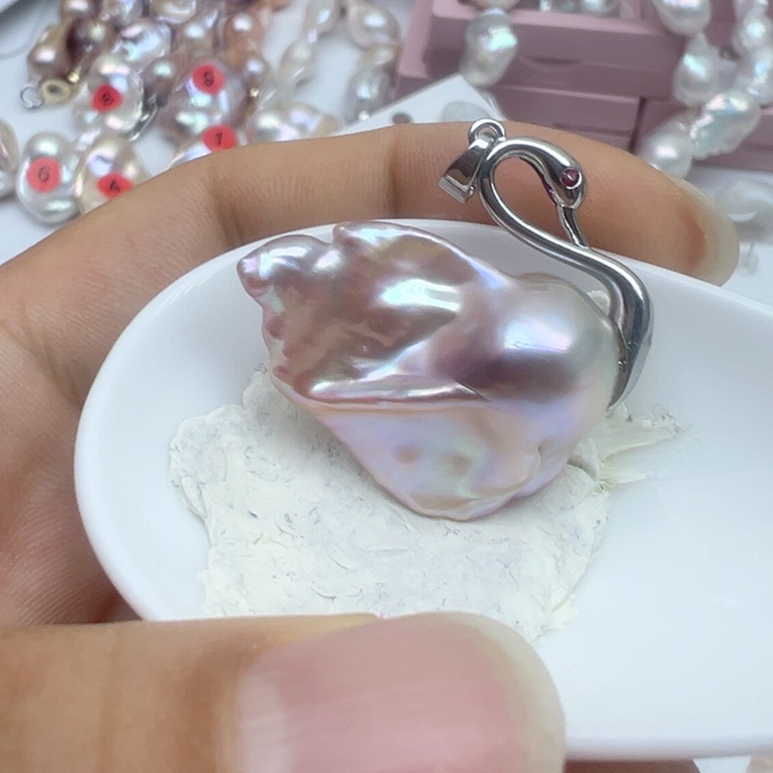 淡水珍珠手镯银S925镶嵌璇*