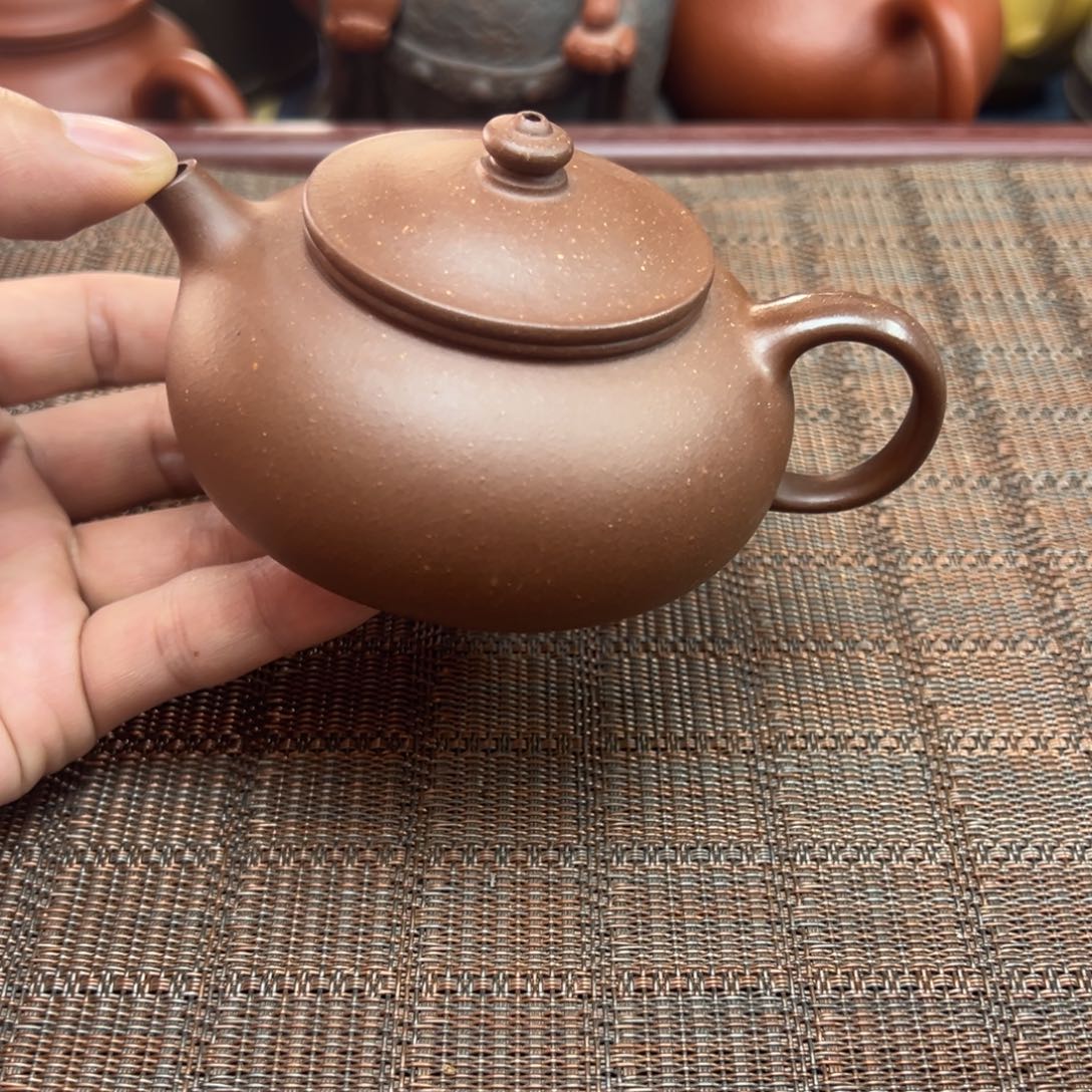 紫砂茶壶宜兴原矿紫砂壶200毫升容量全手工制作