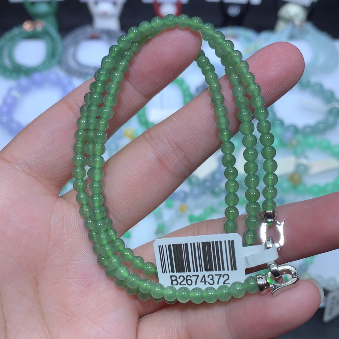 翡翠未镶嵌手串天然