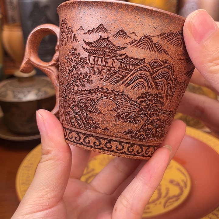 茶杯紫砂宜兴紫砂茶具正品