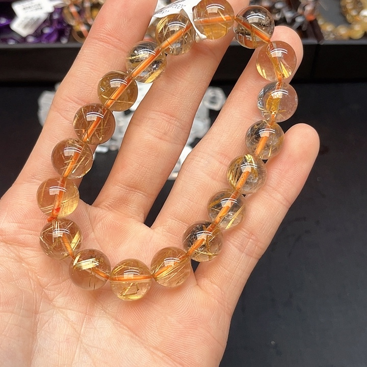 水晶手链未镶嵌27金发11mm