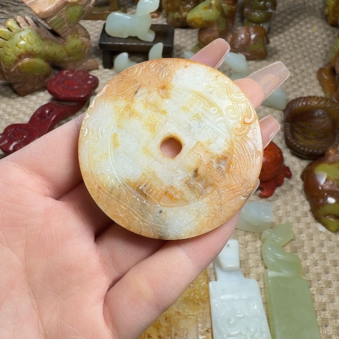 白玉菩提吊坠挂件