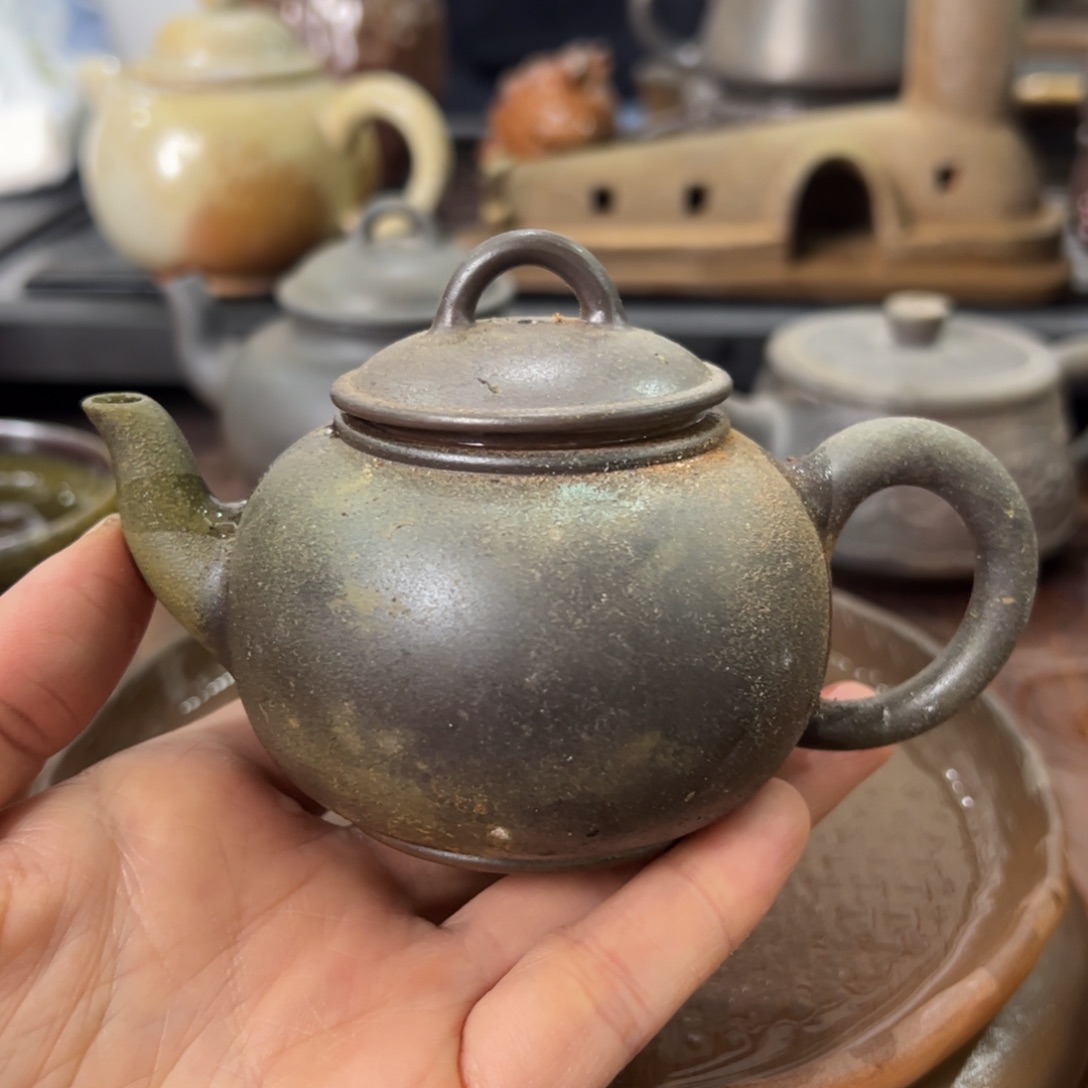 贵台龙窑柴烧茶壶162
