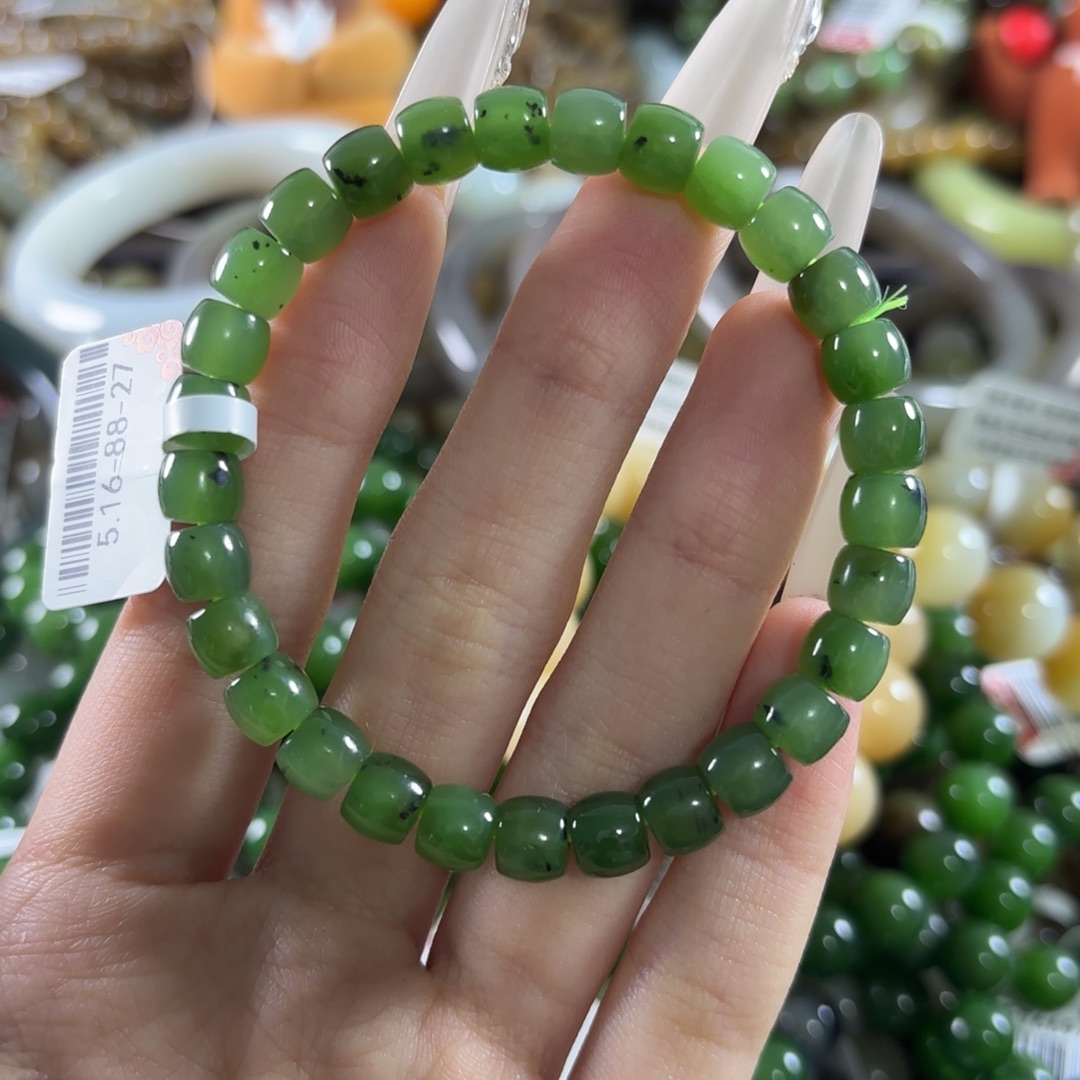 和田玉未镶嵌手链86