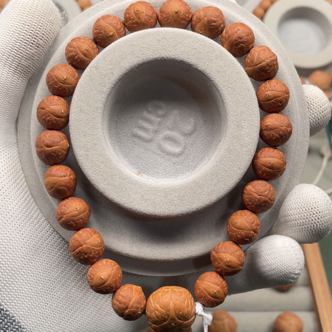 凤眼菩提吊坠单仓橙黄玉化皮11.5