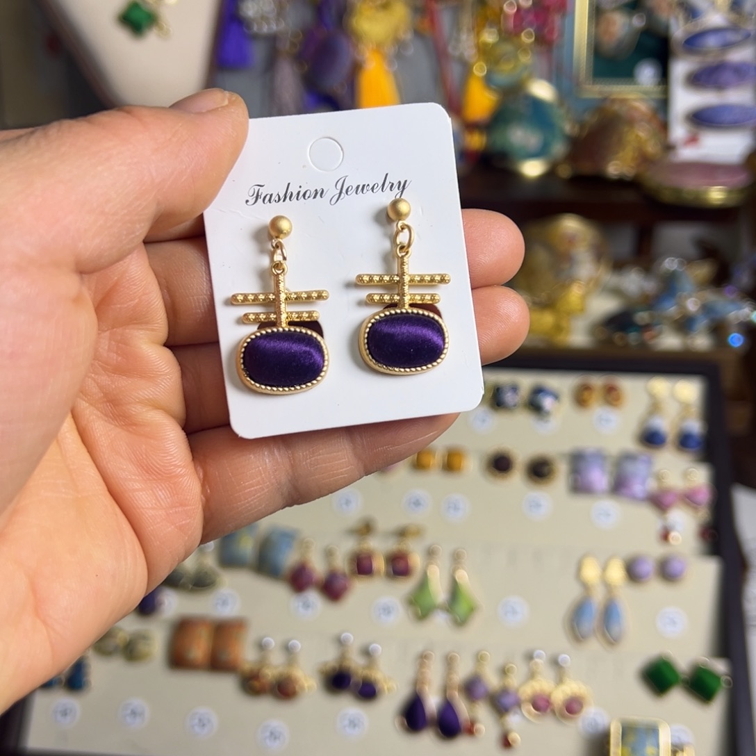 布艺磁石紫色吉子