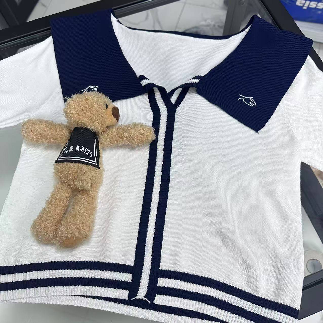 Fog（115）春夏新款喷绘立体玩偶设计感百搭圆领短袖T恤 DX36