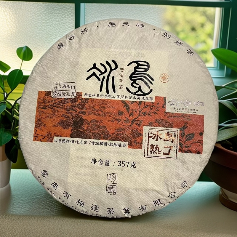 原料2021年 冰岛熟了 普洱茶熟茶357g/饼