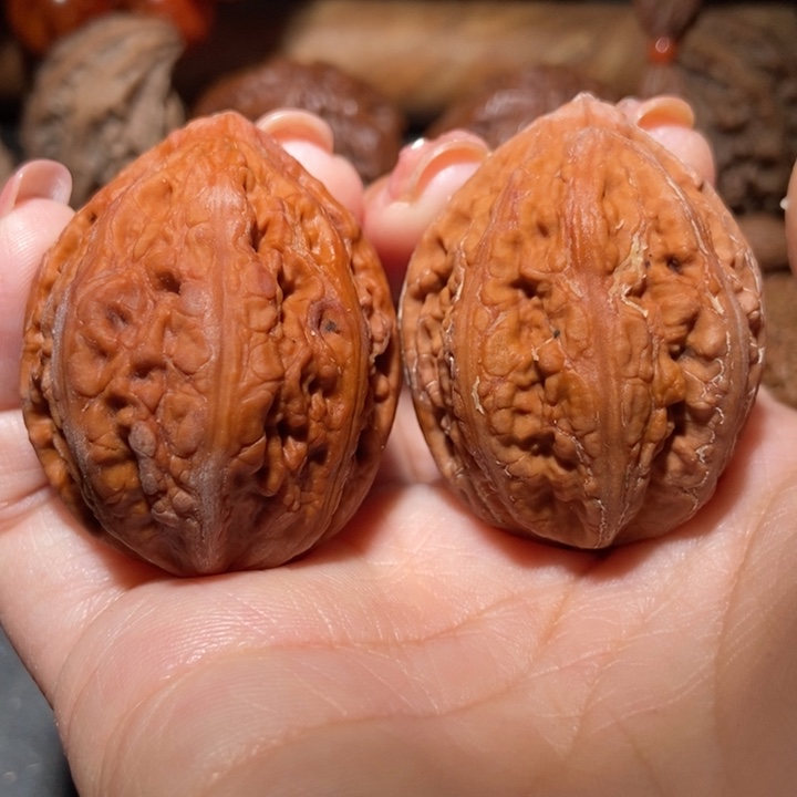 把件文玩核桃东北楸子小雪200