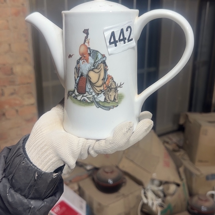 库存瓷片多空茶壶