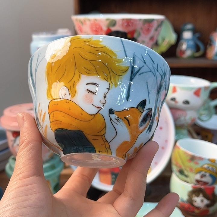 陶景德镇釉下手绘陶瓷 