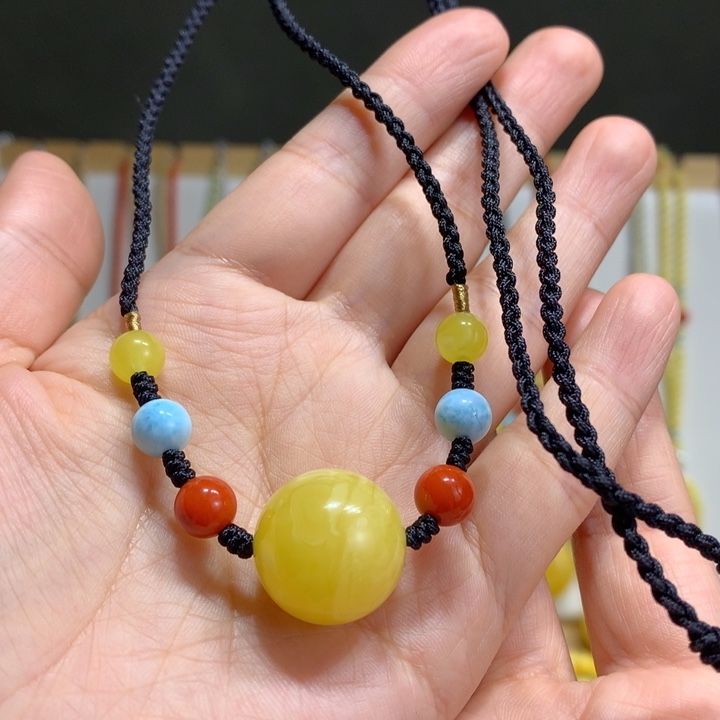 蜜蜡未镶嵌颈饰18.3mm