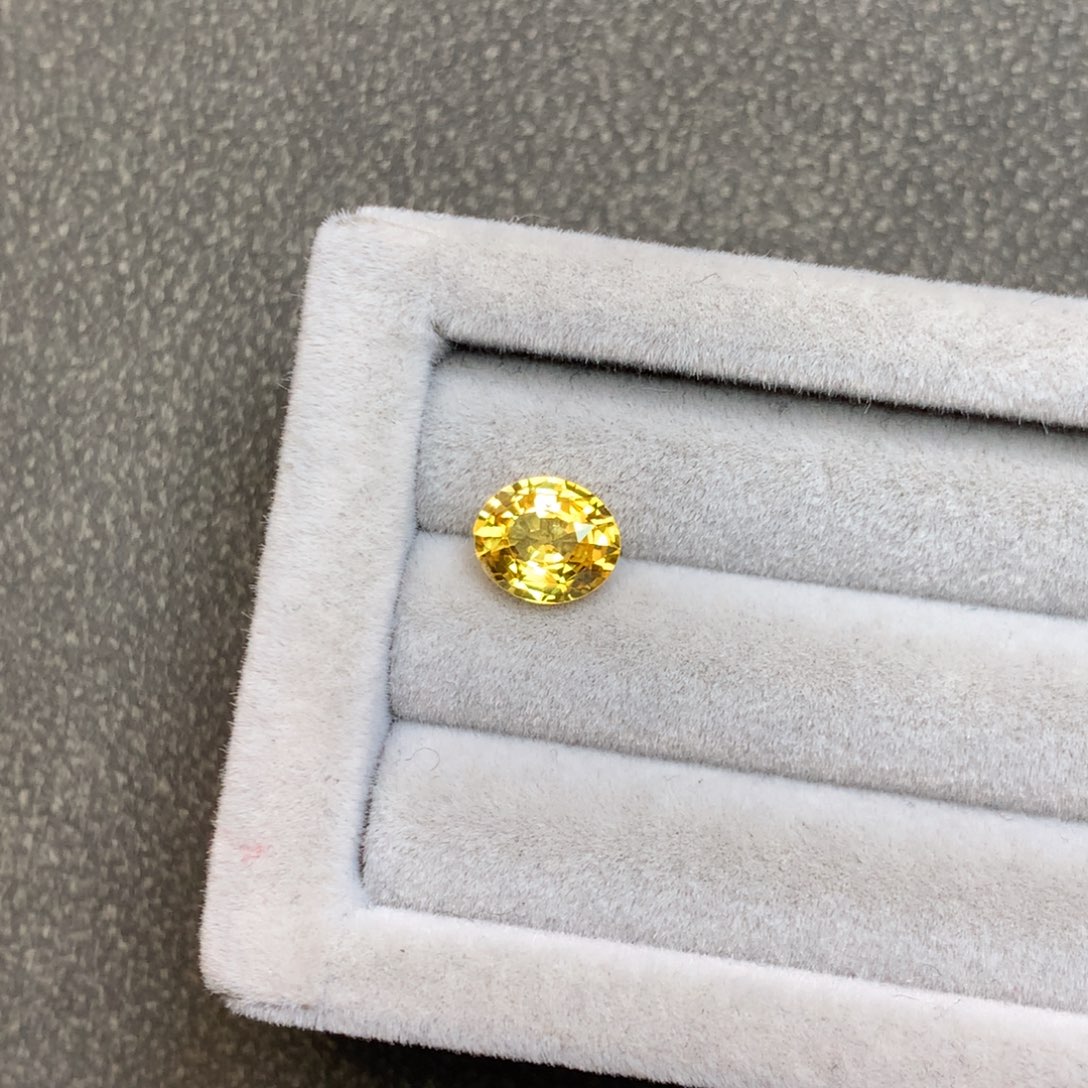 蓝宝石裸石未镶嵌天然黄色蓝宝石1.02ct